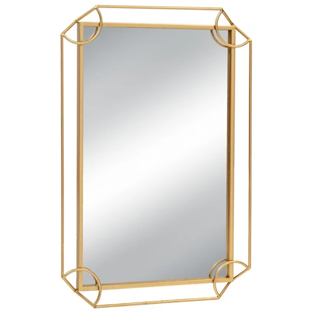 Καθρέπτης Τοίχου Μεταλλικός Χρυσός 60x4x90εκ. iliadis 89211