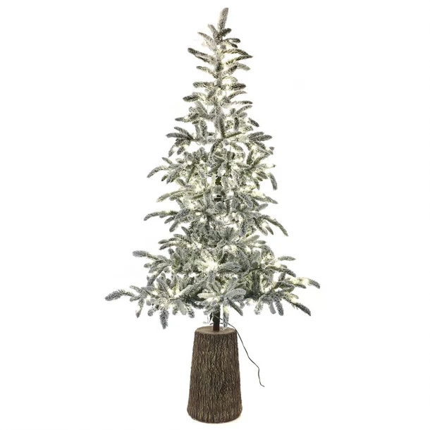 Χριστουγεννιάτικο Δέντρο Χιονισμένο 240εκ. Με 300 Λευκά Led Pre-Lit Princess Pine iliadis 78095