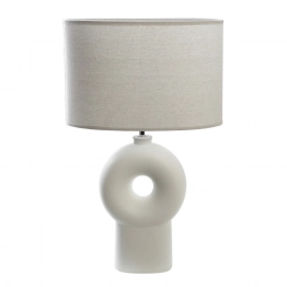 Φωτιστικό Επιτραπέζιο Κεραμικό Λευκό ESPIEL 37x19x60,5εκ. HAP307