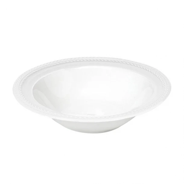 Σαλατιέρα Κεραμική Chloe Λευκή ESPIEL 27x6,5εκ. RRF204K1