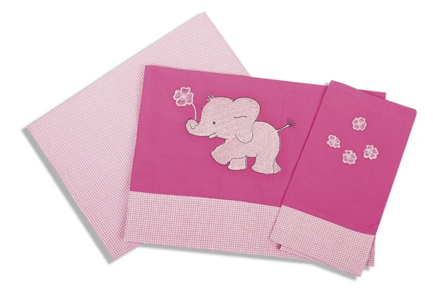 Σετ Σεντόνια Βαμβακερά Κούνιας 120x170εκ. Ελεφαντάκι 122 Dimcol.