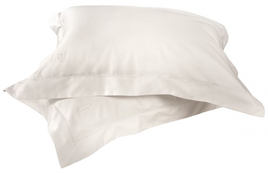Ζεύγος Μαξιλαροθήκες Βαμβακοσατέν Oxford 52x72εκ. Silky Ivory Guy Laroche