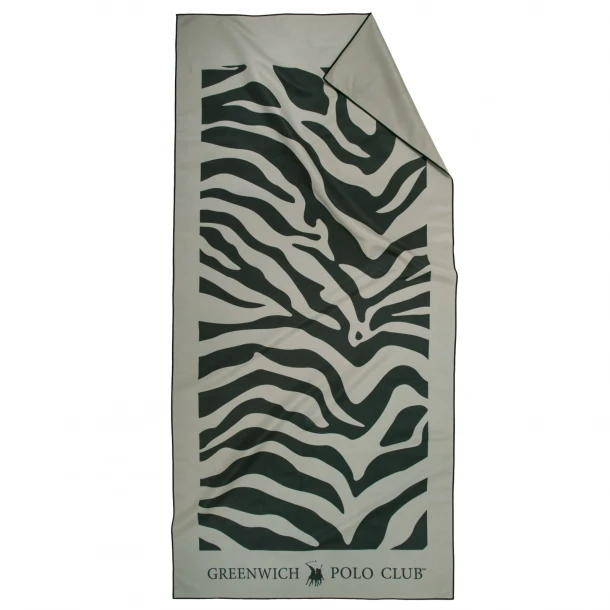 Πετσέτα Θαλάσσης Microfiber 80x170εκ. Essential 5203 Black-Taupe Greenwich Polo Club