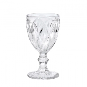 Σετ Ποτήρια Κρασιού 6τμχ Γυάλινα Kare Clear 220ml CRYSPO TRIO 52.705.54