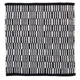 Ταπέτο Μπάνιου Αντιολισθητικό Polycotton 60x60εκ. Bandra Black Sealskin 800106