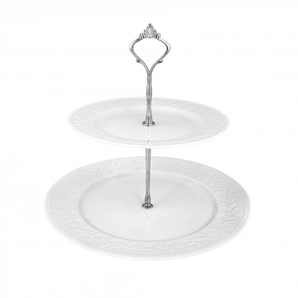 Ορντερβιέρα 2 Όροφη Πορσελάνης Λευκή Δ20εκ.-Δ27εκ. PW35 Kea Oriana Ferelli PRPW350011