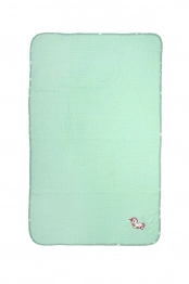 Κουβέρτα Πικέ Κούνιας 100x160εκ. Με Κέντημα Unicorn 190 Mint DimCol