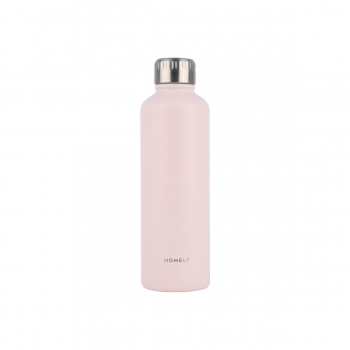 Θερμός-Μπουκάλι Ανοξείδωτο Flask Homely Rose Quartz 500ml-7x7x23εκ. Estia 01-32609