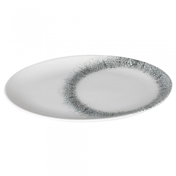 Πιατέλα Οβάλ Σερβιρίσματος Πορσελάνης 32x19εκ. Black Ice Kutahya Porselen KX89A724COR32KY