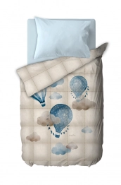 Πάπλωμα Microfiber Μονό Παιδικό 160x220εκ. Air Ballon Saint Clair