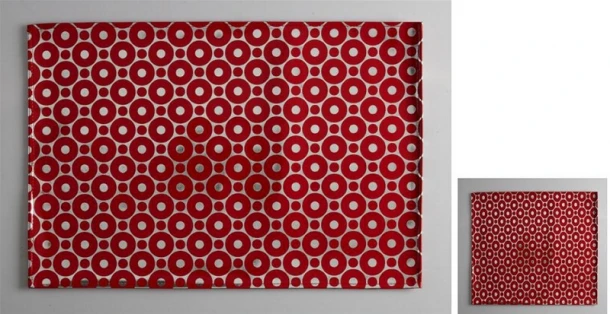 Σουβέρ Σετ 6τμχ Polyester ESPIEL 10x10εκ. HEN212