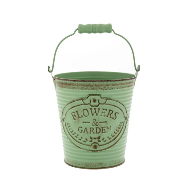 Κουβαδάκι Μεταλλικό Αντικέ Πράσινο iliadis 12x13εκ. 85631