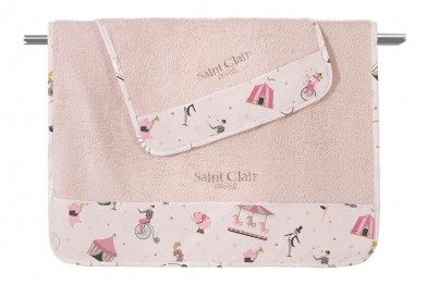Σετ 2τμχ Βρεφικές Πετσέτες Βαμβακερές Enjoy Pinky Saint Clair