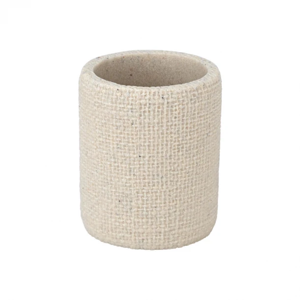 Ποτηροθήκη Ρητίνης Μπεζ 7,5x9εκ. Jute Estia 02-25830