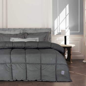 Πάπλωμα Microfiber Μονό 160x240εκ. Essential 4447 Dark Grey Greenwich Polo Club