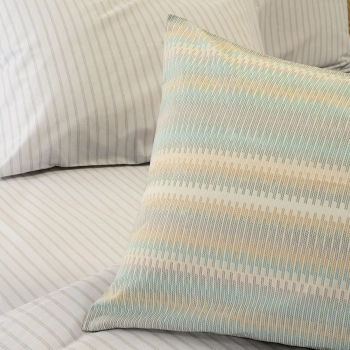 Ζεύγος Μαξιλαροθήκες Polycotton 50x70εκ. Minna Aqua Casual Line Melinen 20006344