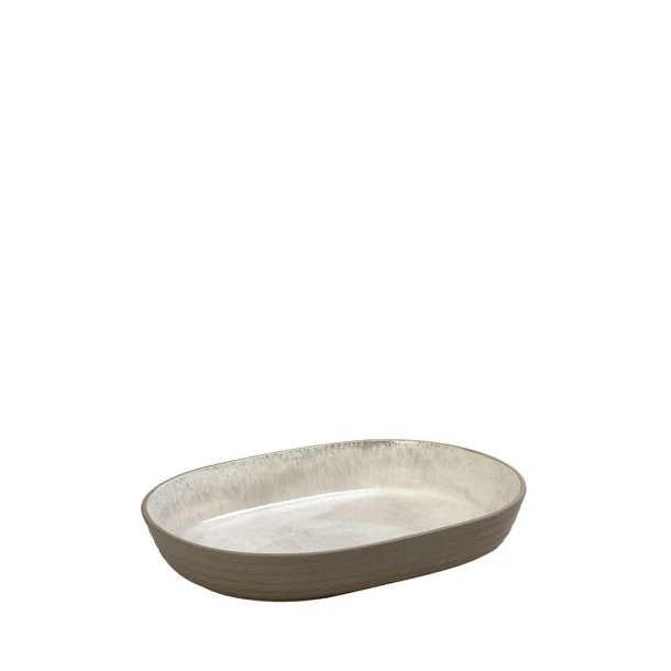 Πυρίμαχο Stoneware Μπεζ Spirit ESPIEL 18x12x3,5εκ. NIC717K3