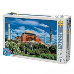 Παζλ 500τμχ Αγία Σοφία Κωνσταντινούπολη Σε Κουτί 39x27εκ. D-toys 69-1825