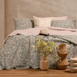 Παπλωματοθήκη Βαμβακερή Υπέρδιπλη 225x245εκ. Amy Aqua Ultra Line Melinen 20005914