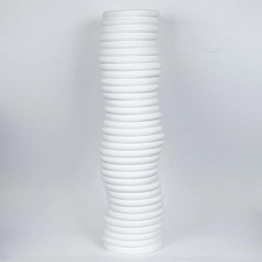 Βάζο Κεραμικό Λευκό 21,3x17x75,5εκ. ESTHETI 752-20398