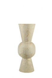 Βάζο Μεταλλικό Γρι-Χρυσό 15x40εκ. Zen Collection 26.1.52218