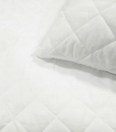 Επίστρωμα Καπιτονέ Υπέρδιπλο 160x200+35εκ. Stipe Microfiber Λευκό