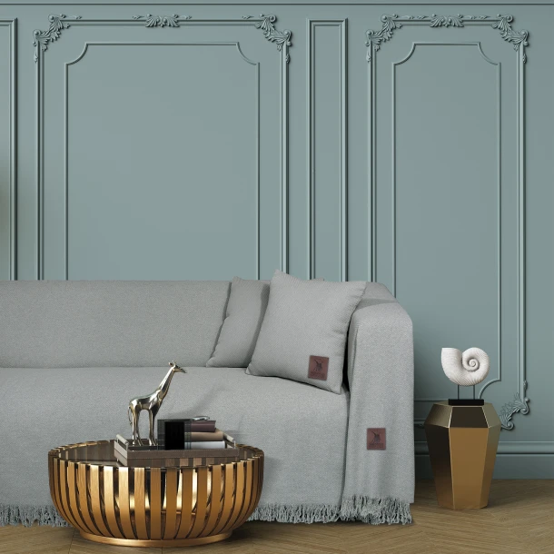 Ριχτάρι Polycotton Τριθέσιου 180x300εκ. Essential 3913 Γκρι Greenwich Polo Club