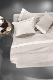 Σεντόνια Σετ 4τμχ Βαμβακoσατέν King Size Silky Natural-Ivory 270x280εκ. Guy Laroche