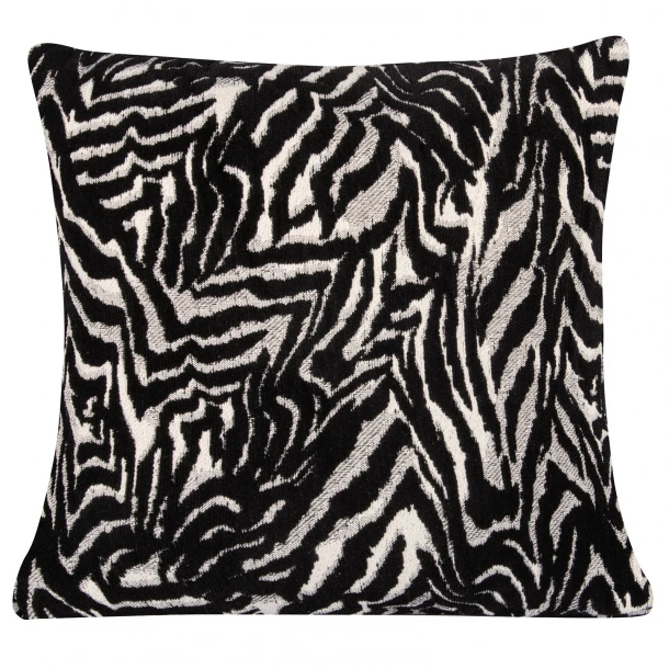 Διακοσμητικό Μαξιλάρι Chenille 40x40εκ. Essential 3935 Taupe-Μαύρο Greenwich Polo Club