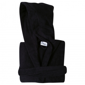 Μπουρνούζι Ενηλίκων Βαμβακερό Medium Casual 5910 Μαύρο Das Home