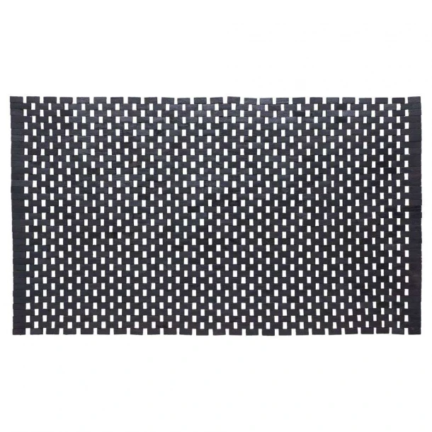 Ταπέτο Μπάνιου Teak(Ξύλινο) 52x90εκ. Woodblock Black Sealskin 800125