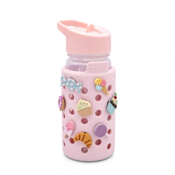 Παγούρι Με Charms Ροζ 450ml Melii MEL27720
