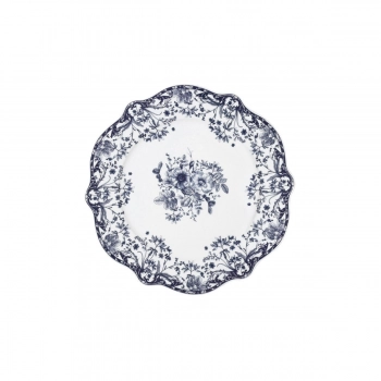 Πιάτο Φρούτου Πορσελάνης 19x1,9εκ. Reverie Blue Estia 07-38816