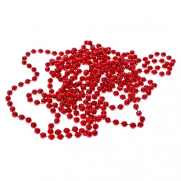 Χριστουγεννιάτικη Γιρλάντα Πέρλας Κόκκινη 8mmx4μ. iliadis 79445