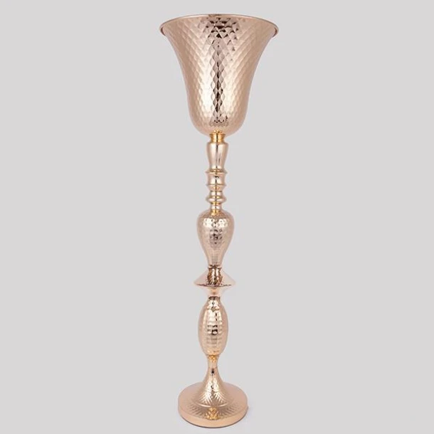 Βάζο Μεταλλικό Χρυσό 21x78εκ. ESTHETI 752-22060