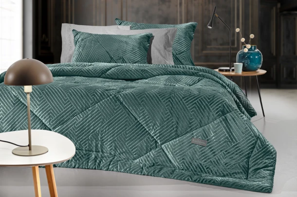 Κουβερτοπάπλωμα Ultrasoft 2 Όψεων Υπέρδιπλο 220x240εκ. York Petrol Guy Laroche