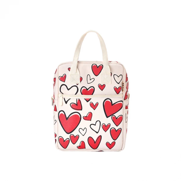 Τσάντα Φαγητού Ισοθερμική PVC Red Valentine 7lt-20x14x27εκ. Save The Aegean Estia 01-38359