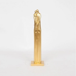 Διακοσμητικό Επιτραπέζιο Ζευγάρι Polyresin Χρυσό 6,8x5,5x28,5εκ. ESTHETI 752-27130