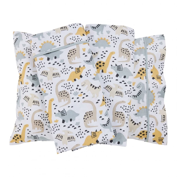 Σετ Σεντόνια Βαμβακερά Κούνιας 130x170εκ. Fun 4977 Mint-Taupe Das Baby