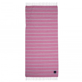 Πετσέτα Θαλάσσης-Παρεό Βαμβακερή 80x170εκ. Essential 3844 Ροζ Greenwich Polo Club