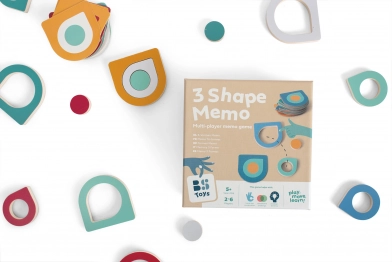 Παιχνίδι Μνήμης 3 Σχημάτων BS Toys GA497