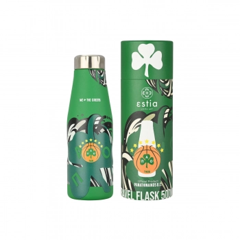 Θερμός-Μπουκάλι Ανοξείδωτο Travel Flask Panathinaikos BC Edition 500ml-7x7x22,3εκ. Estia 00-27186
