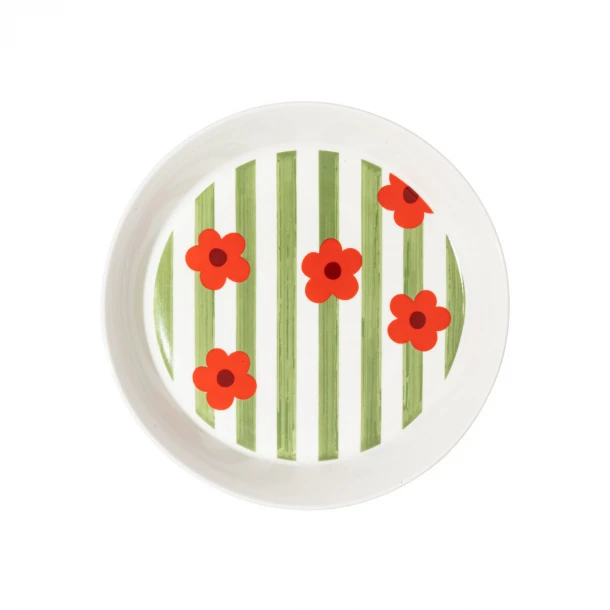 Πιάτο Βαθύ Φαγητού Πορσελάνης 21,5x3,7εκ. Bloomlines Estia 07-38984