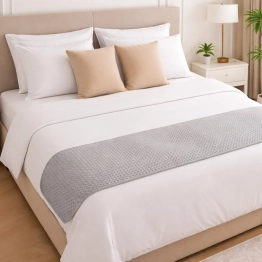 Διακοσμητικό Runner  Κρεβατιού Polyester 55x250εκ. Omnia Grey Melinen 20005733