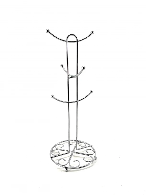 Βάση Για Κούπες Μεταλλική Ασημί Max Home 38εκ. XN00012009