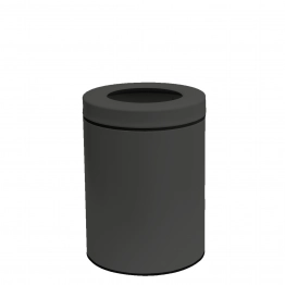 Καλάθι Απορριμμάτων Γραφείου 6lit Ανοξείδωτο Matt Anthracite Pam & Co Φ21x28εκ. 2128-113