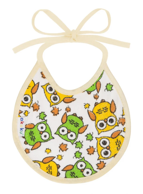 Σαλιάρα Βαμβακερή Αδιάβροχη Με Δέσιμο akuku A1600