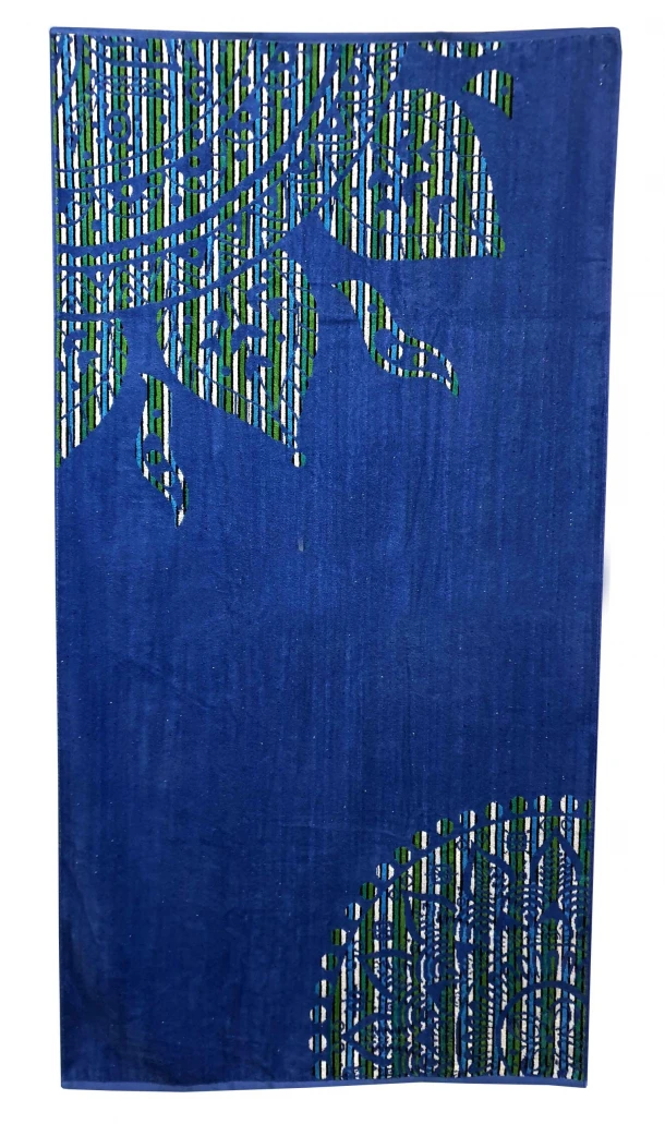 Πετσέτα Θαλάσσης Βαμβακερή Βελουτέ Ζακάρ 85x160εκ. Design 4 Komvos Home 7088885-25