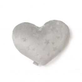 Διακοσμητικό Μαξιλάρι Flannel 45x45εκ. Starito Heart Silver Melinen 2000046501