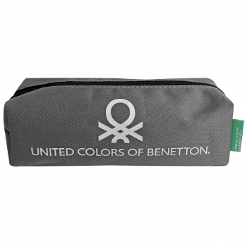 Κασετίνα Βαρελάκι Γκρι 20x6εκ. Benetton 50-3103